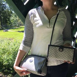 Gucci vintage Crossbody wallet set